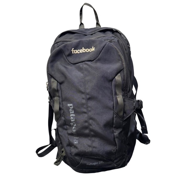 patagonia backpack facebook Patagonia Refugio 28L Backpack Black Facebook Corporate Logo Laptop Bag